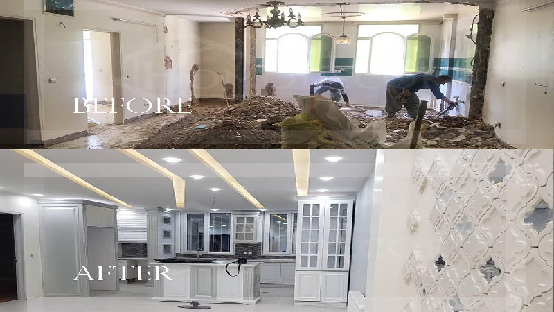 بازسازی ساختمان در شمال تهران