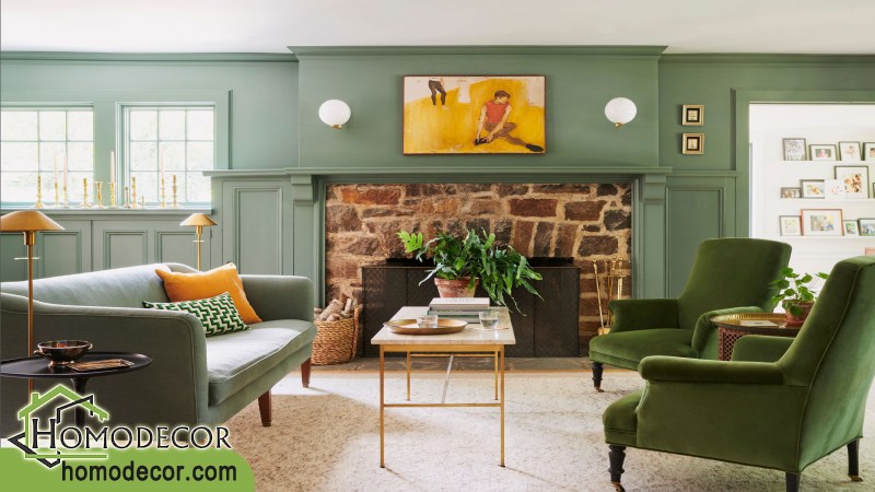 دکوراسیون سبز زیتونی