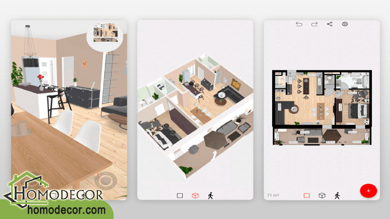 دانلود نرم افزار طراحی دکوراسیون داخلی منزل Roomle