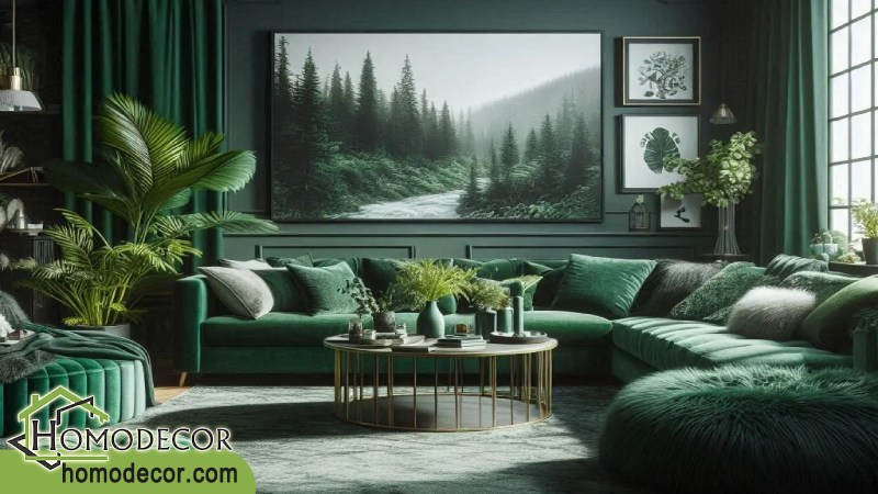دکوراسیون سبز جنگلی