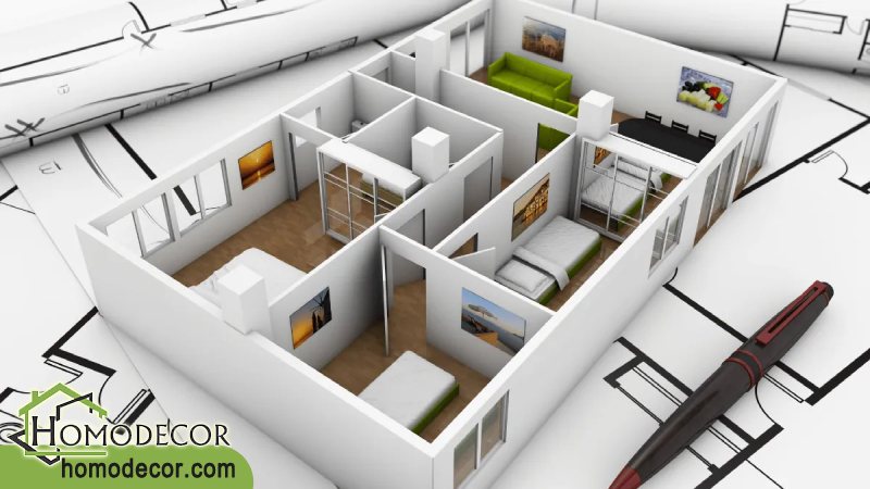 نقشه داخلی و تفکیک پلان ها