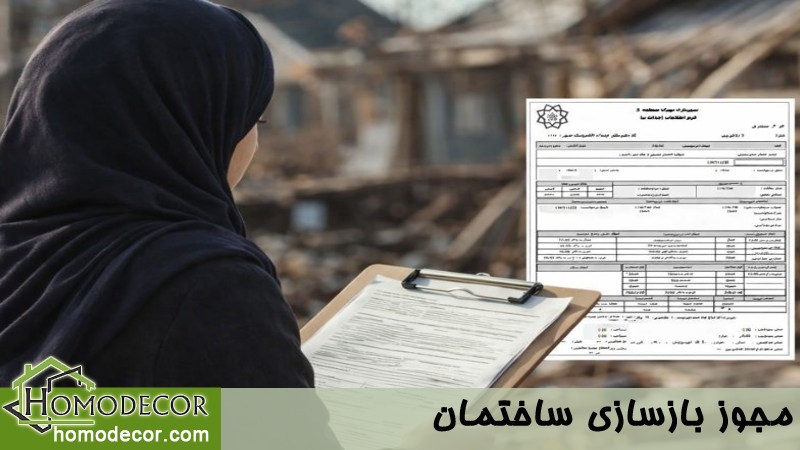 مجوز بازسازی ساختمان 1 